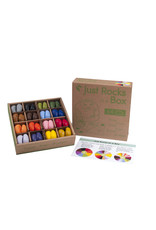 Crayon Rocks Just Rocks in a Box with 16 colours and 64 crayons in kraft storage box