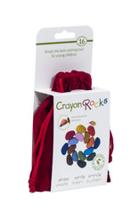 Crayon Rocks Sixteen (16) crayons of soywax in spring and summer colors in a red velvet bag