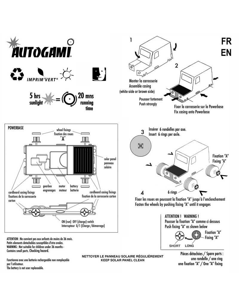 Litogami Autogami bus op zonne-energie