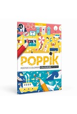 Poppik Poppik coloring poster- Beach and coast