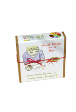 Crayon Rocks Just Rocks in a Box met 32 kleuren en 64 krijtjes in kraft opbergdoos