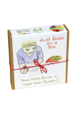 Crayon Rocks Just Rocks in a Box met 16 kleuren en 64 krijtjes in kraft opbergdoos