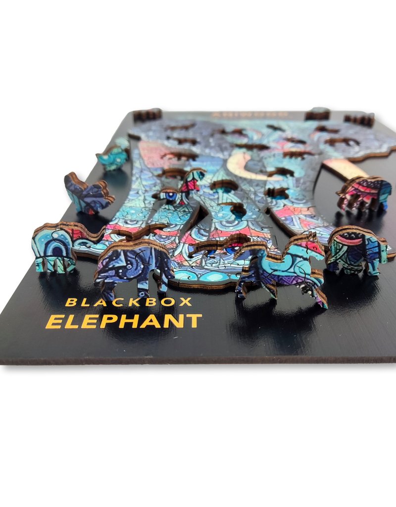 Aniwood Houten puzzel olifant medium