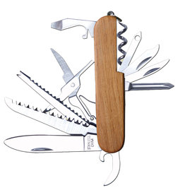 Kids at work Pocket knife with wooden handle new model