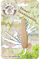 Kids at Work Pocket knife with wooden handle new model