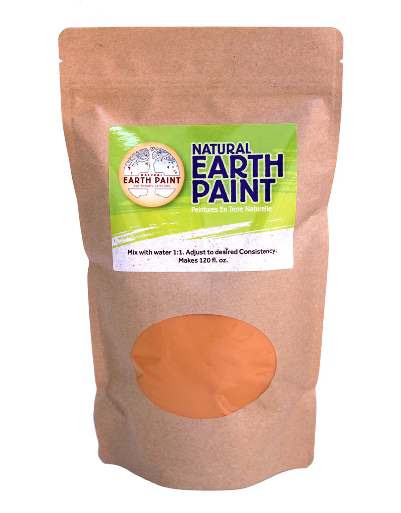 Natural Earth Paint Bulk packaging for 4 liters of orange organic paint