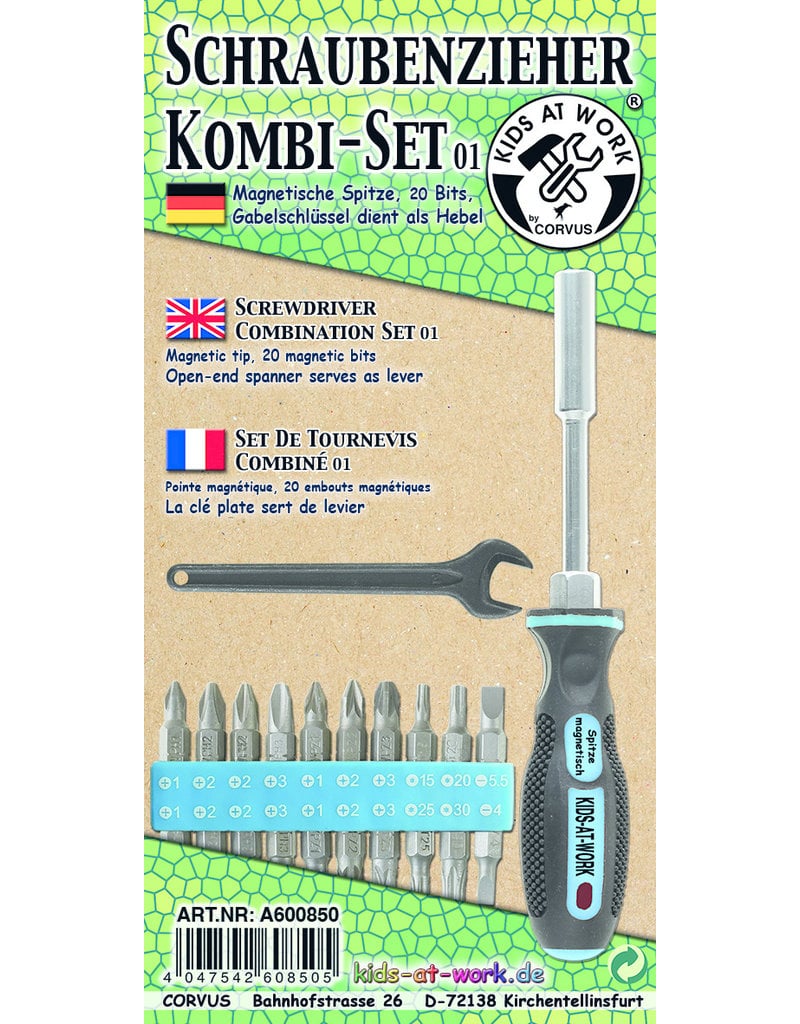 Kids at Work Screwdriver combo set