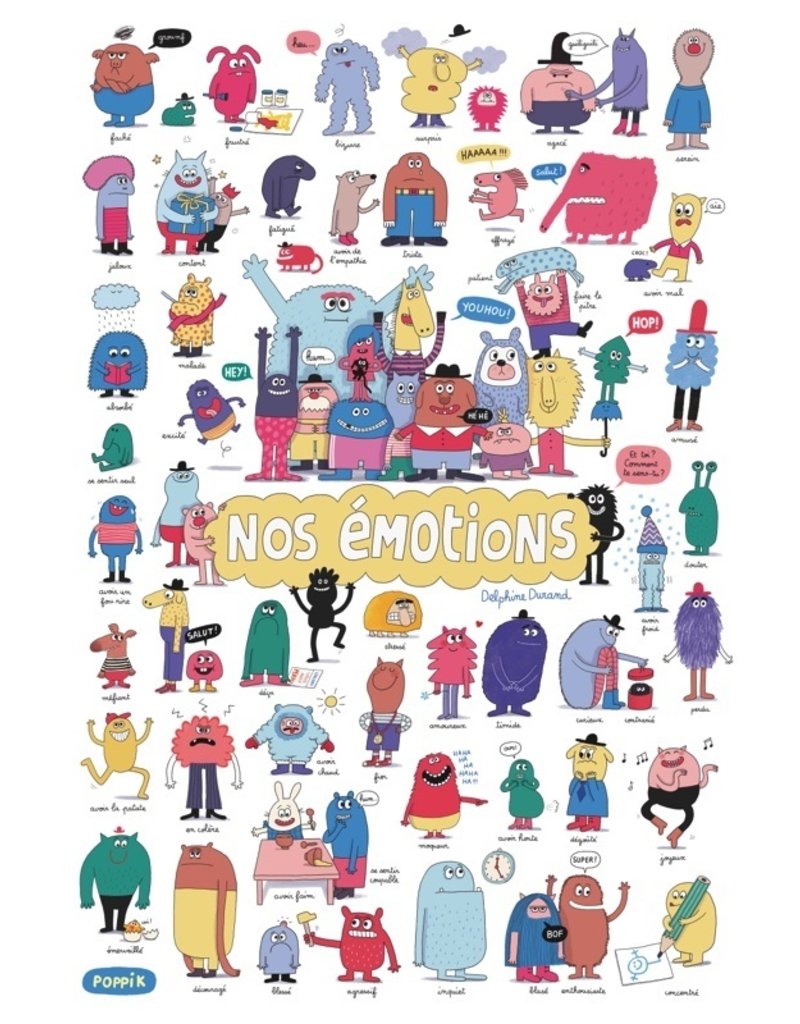Poppik Poppik Discovery Stickerposter Emotions and feelings