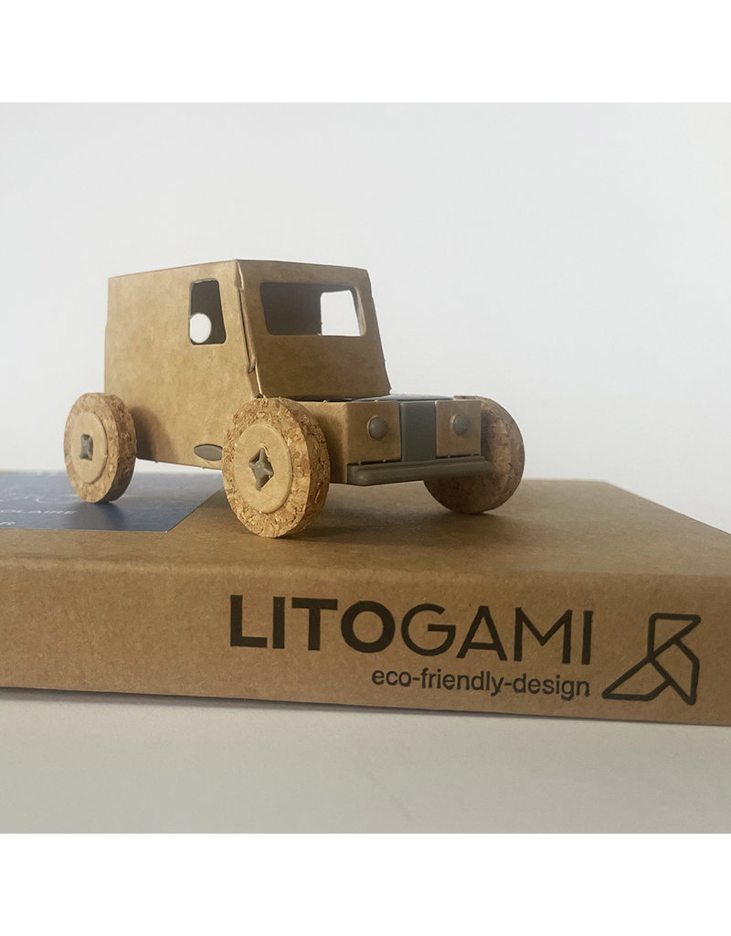 Litogami Autogami reversible solar car