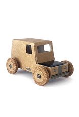 Litogami Autogami omkeerbare auto wit/kraft