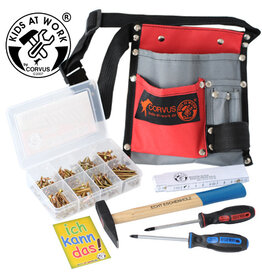 Kids at work Tool belt filled 02