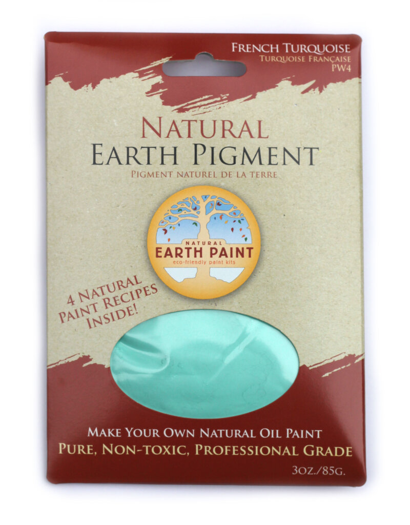 Natural Earth Paint Natural Earth Oil paint made of earth and minerals French Turquoise