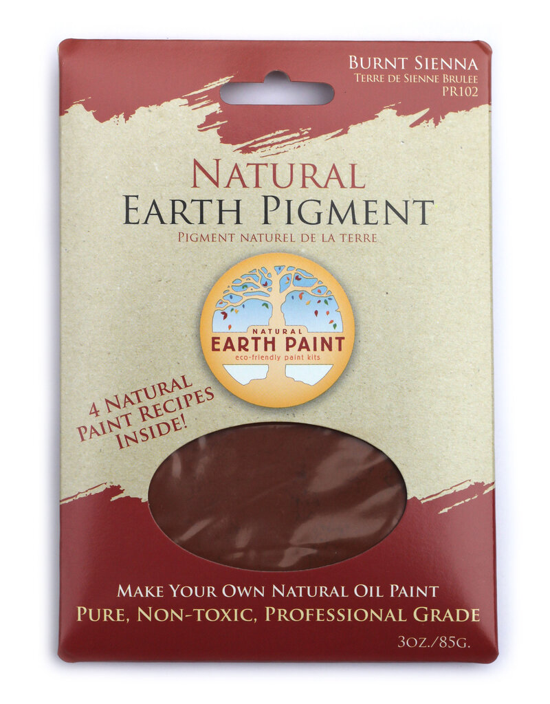 Natural Earth Paint Natural Earth Oil paint made of earth and minerals Burnt Sienna.