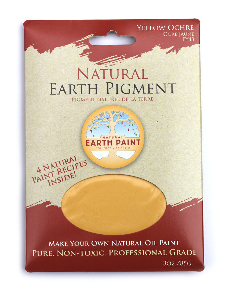 Natural Earth Paint Natural Earth Oil paint made of earth and minerals Yellow Ocher