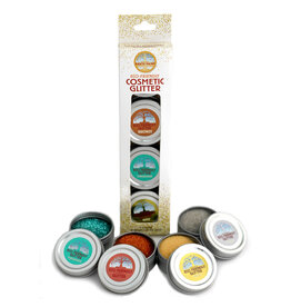 Natural Earth Paint Biologisch afbreekbare glitter — 4 kleuren