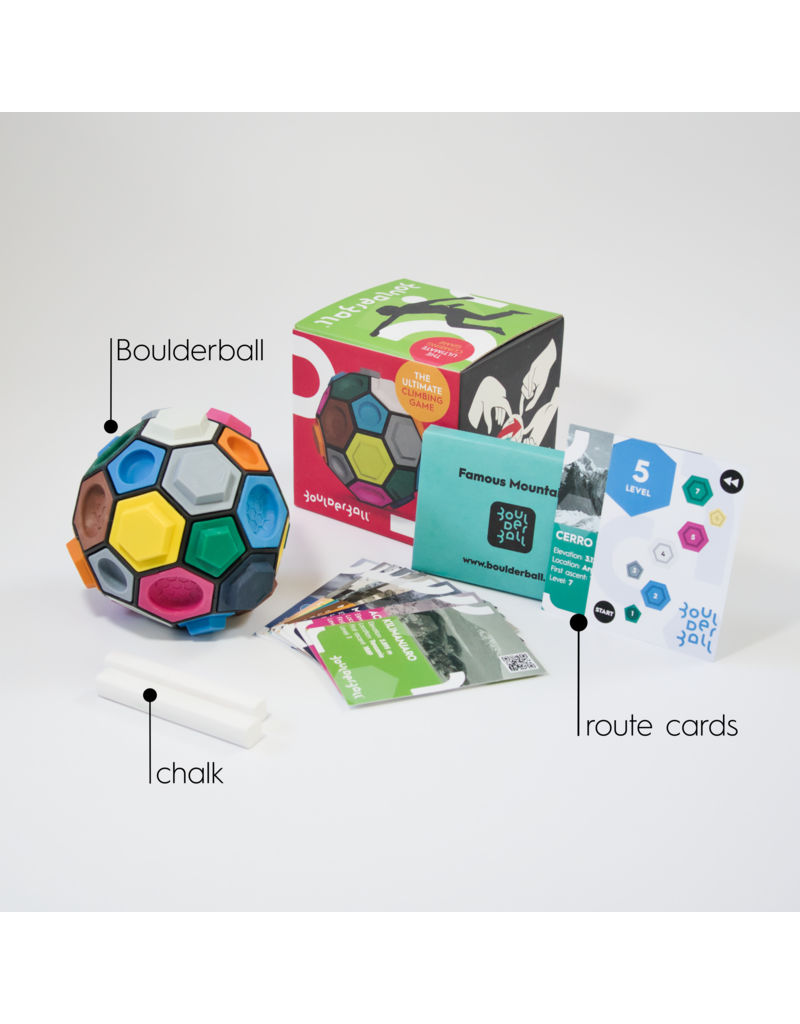 Boulderball boulder ball with route cards