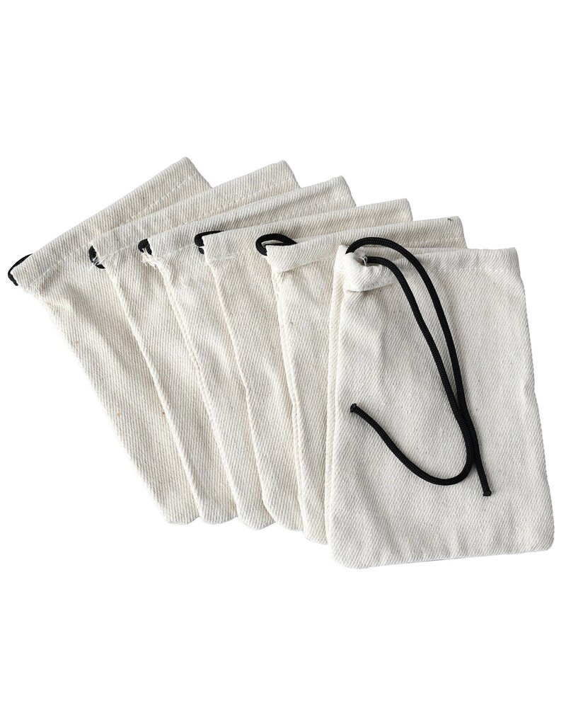 Kids at Work 6 cotton bags 11 x 15 cm