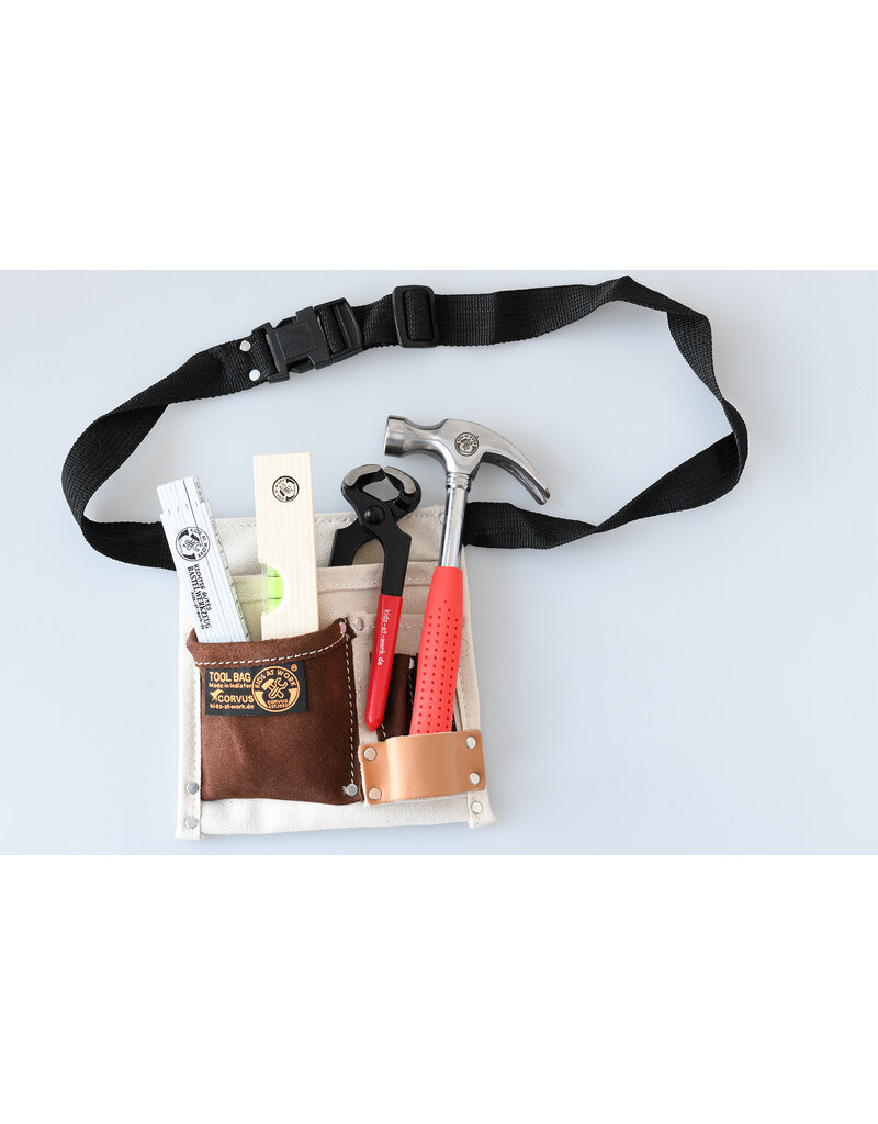 Kids at work Tool belt cotton/leather 01