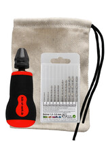 Kids at work Short ergonomic hand drill with drill bits