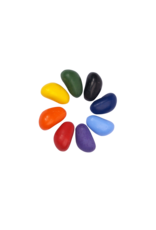 Crayon Rocks Modern Art 8 krijtjes voor de pengreep in ecru katoenen zakje