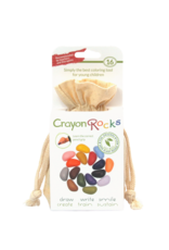 Crayon Rocks 16 crayons for the tripod grip in an ecru cotton bag