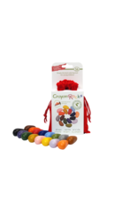 Crayon Rocks 16 crayons for the tripod grip in a red velvet bag