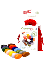 Crayon Rocks 16 crayons for the tripod grip in a red velvet bag