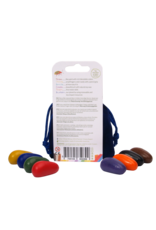 Crayon Rocks 8 crayons for the tripod grip in a navy velvet bag
