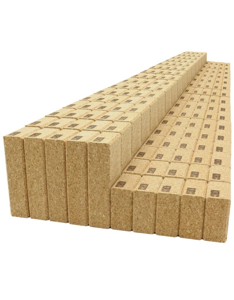 KORXX Cuboid XL cork building blocks – 140 natural