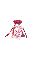 Crayon Rocks Twintig (20) Crayon Rocks in een rood-wit geruiten zakje met de extra kleuren donkerrood, roze, wit en zilver!