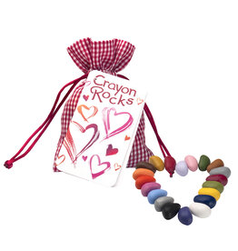 Crayon Rocks Heart bag with 20 crayons for the tripod grip