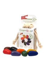 Crayon Rocks 8 crayons for the tripod grip in an ecru cotton bag