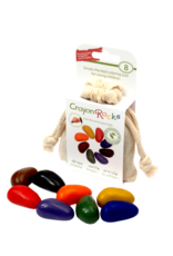 Crayon Rocks 8 crayons for the tripod grip in an ecru cotton bag