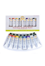 Natural Earth Paint Natural Acrylik Paint™ - Acrylverf  schilderset van 8 kleuren aarde kleuren