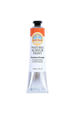 Natural Earth Paint Natural Acrylik Paint™ - acrylic paint Ercolano Orange in tube