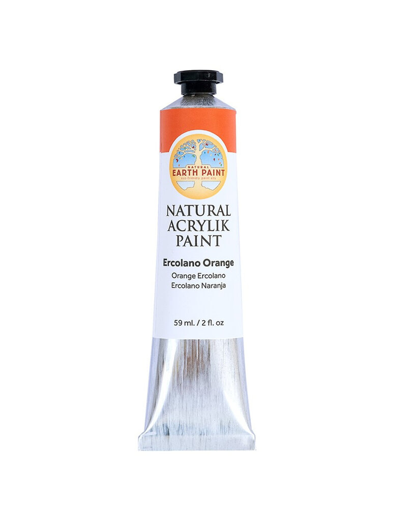 Natural Earth Paint Natural Acrylik Paint™ - acrylic paint Ercolano Orange in tube