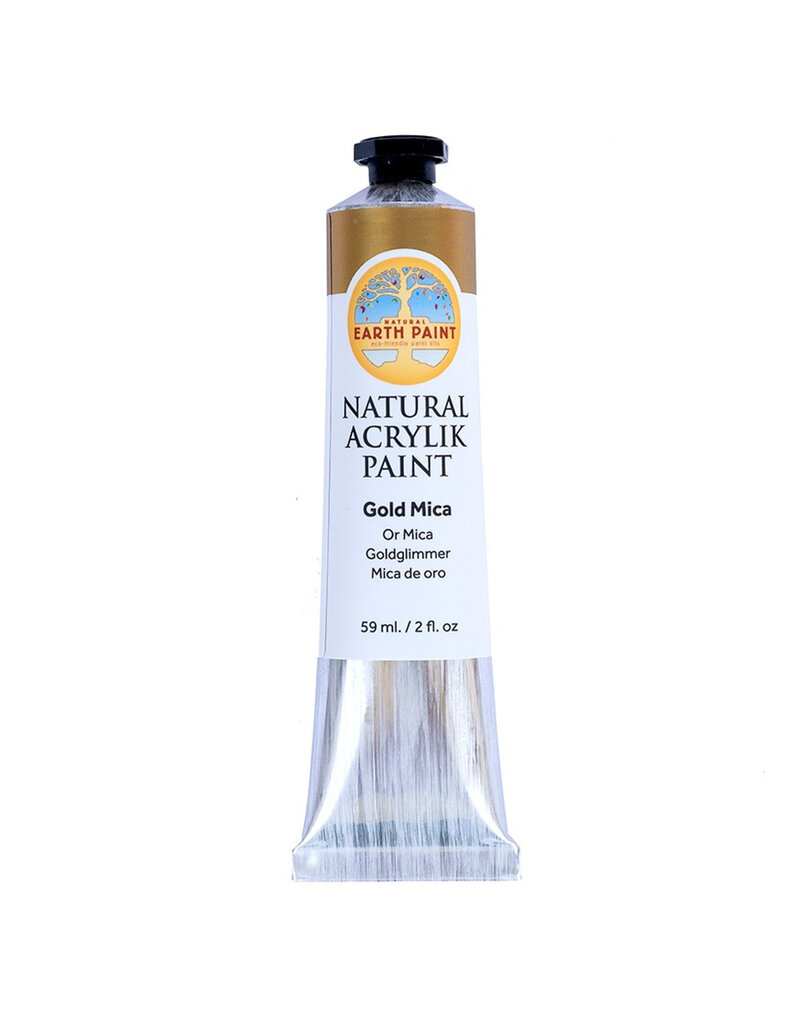 Natural Earth Paint Natural Acrylik Paint™ - acrylic paint Mica Gold in tube