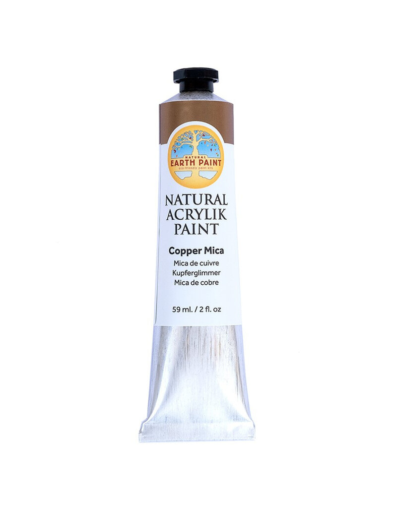 Natural Earth Paint Natural Acrylik Paint™ - acrylic paint Mica Copper in tube