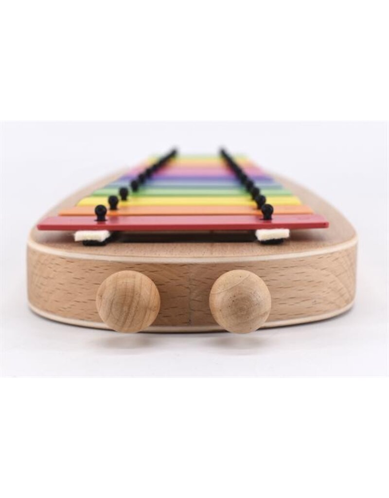 Voggenreiter Large wooden xylophone with 12 steel bars, C3–F4