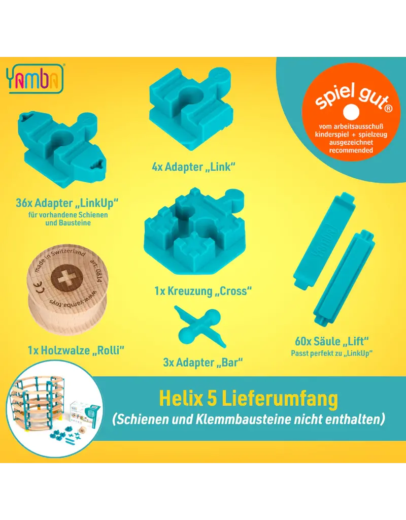 Yamba Toys Yamba Helix 5 adapterset – 105-delig