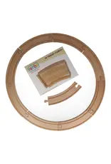 Yamba Toys Yamba Curve houten treinrails – set van 9