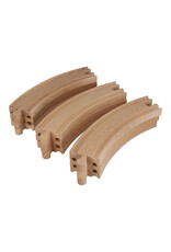 Yamba Toys Yamba Curve houten treinrails – set van 9