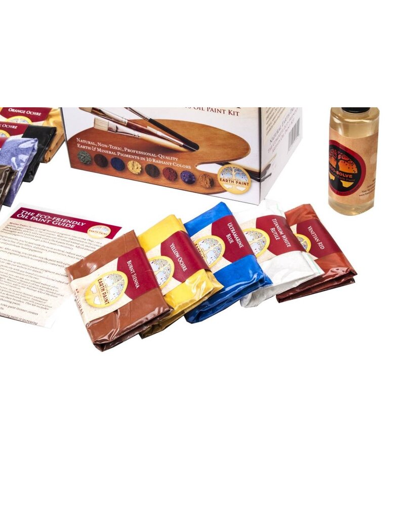 Natural Earth Paint Oil paint starter kit for artists — 10 pigments