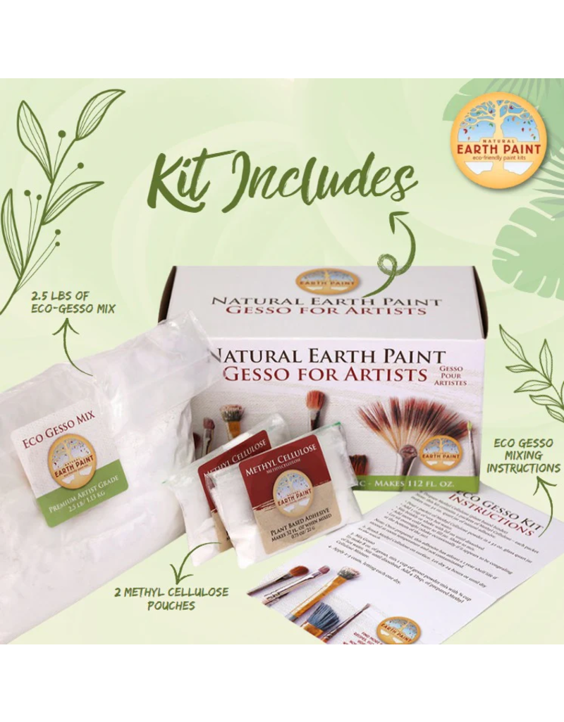 Natural Earth Paint Eco-friendly and natural non toxic vegan Gesso