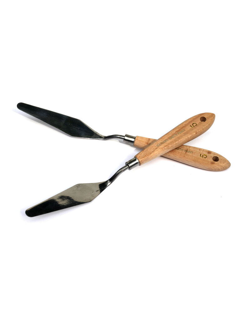 Natural Earth Paint Palette knife with a wooden handle