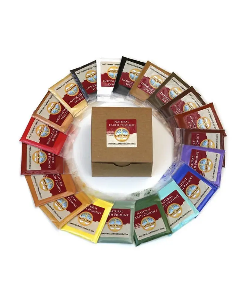 Natural Earth Paint Sample mineralen pigmenten - 20 kleuren
