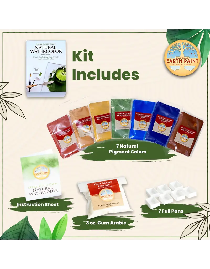 Natural Earth Paint Professional watercolor kit - 7 colors