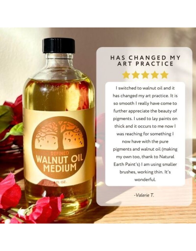 Natural Earth Paint Organic walnut oil to make high quality oil paint 500ml