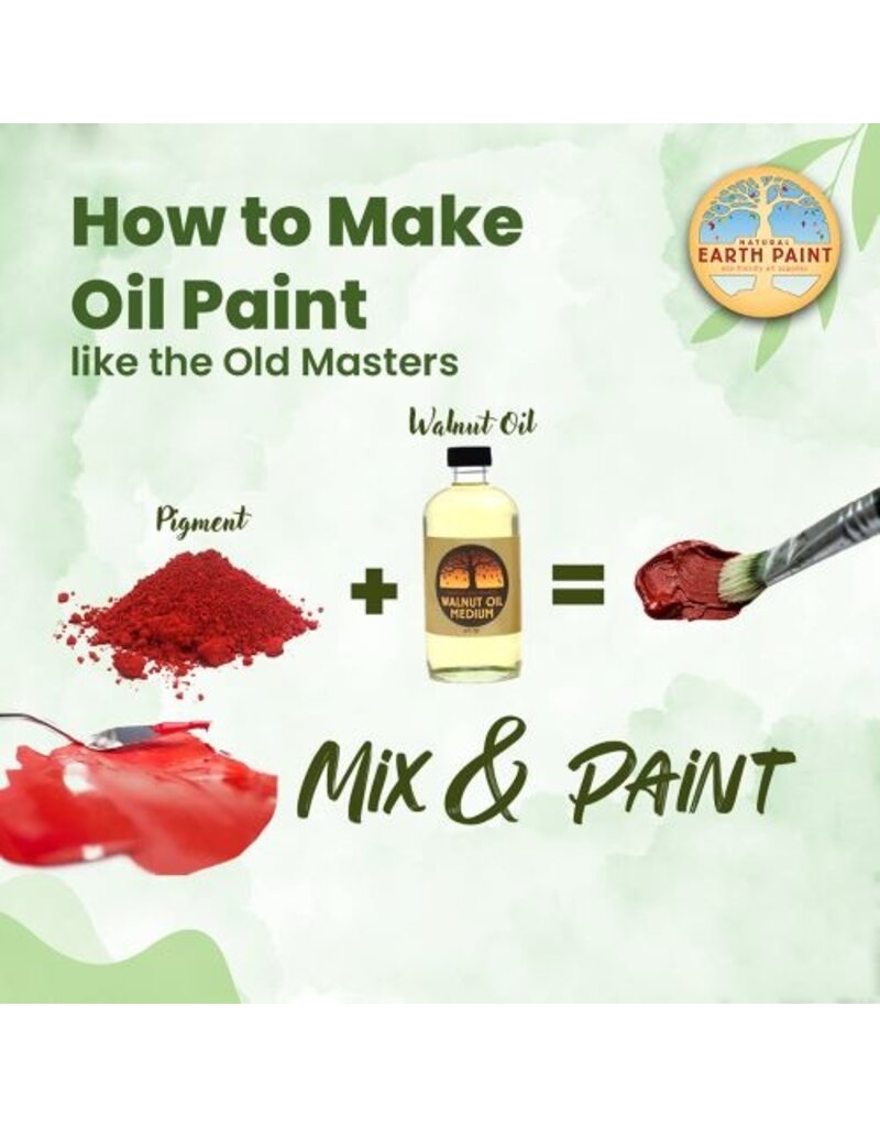 Natural Earth Paint Organic walnut oil to make high quality oil paint 500ml