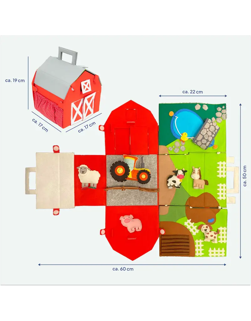 Jolly Design  Speelset boerderij - farmlife, vanaf 2 jaar